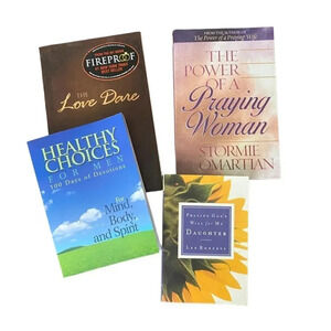 Lot Four Paperback Unused Christian Devotional Books Men Women Love Therapy